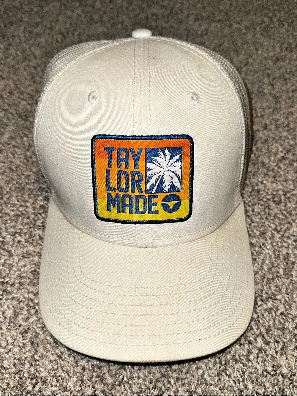 TaylorMade Sunset Trucker Hat White & Black